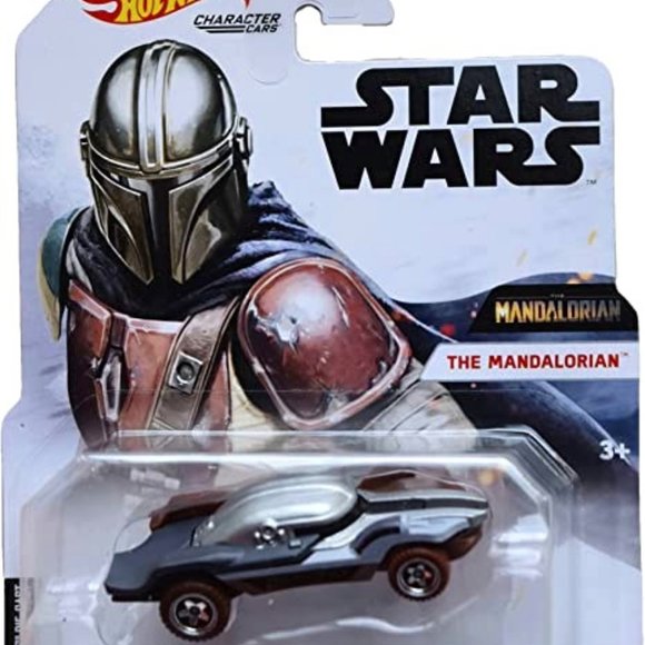 Mattel HOT WHEELS Star Wars Character Car The Mandalorian die cast metal disney - Picture 1 of 3